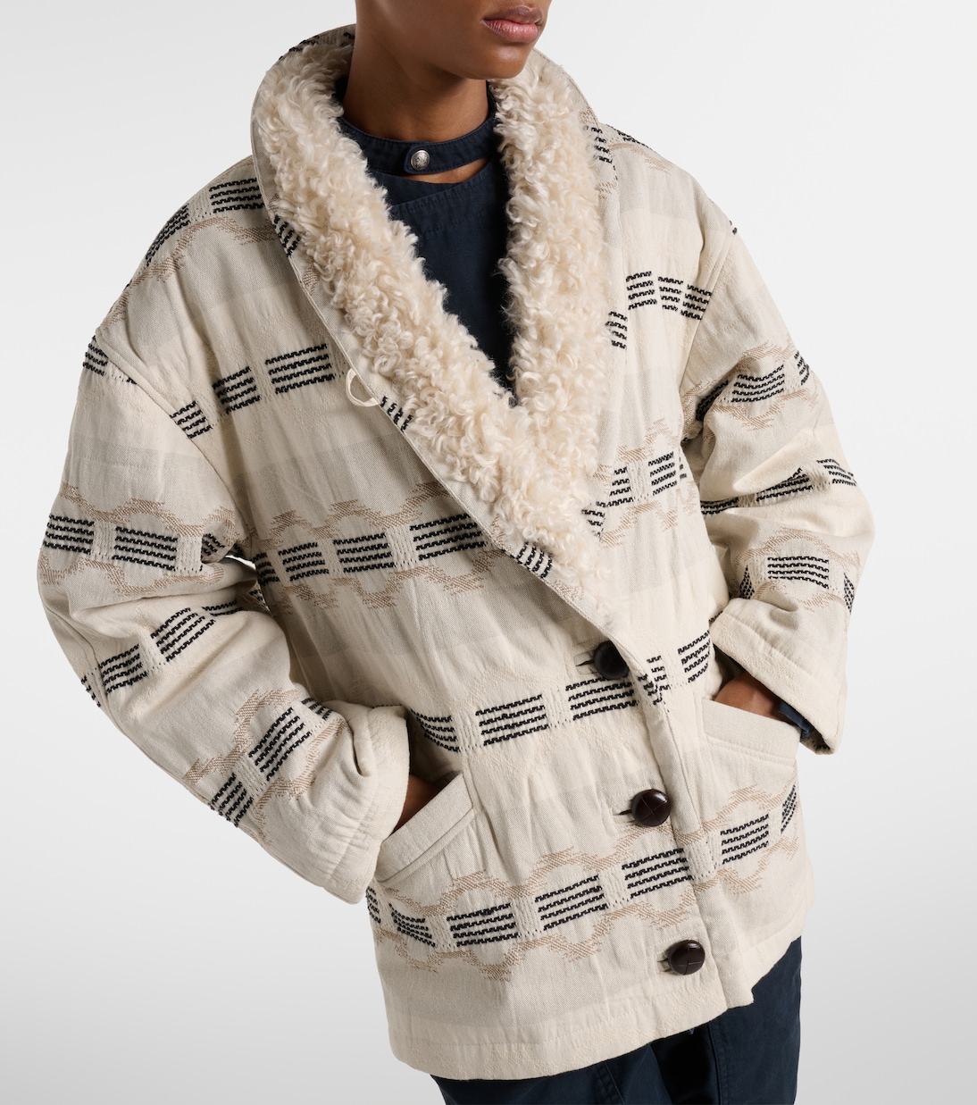 Qayla cotton-blend jacquard jacket  | Marant Etoile