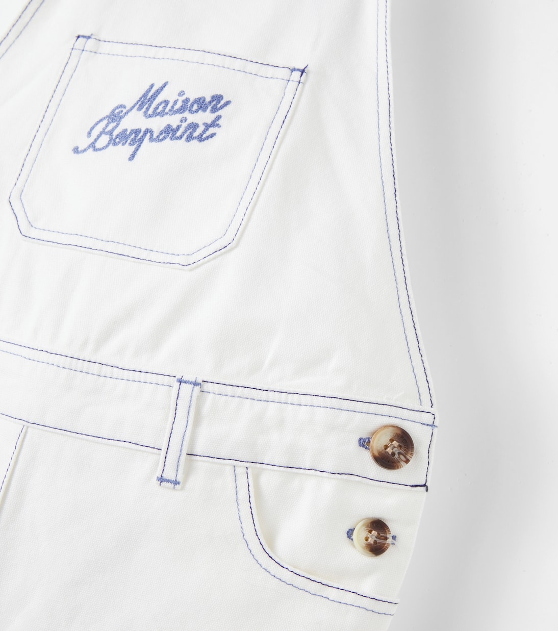 Laga logo cotton overalls | Bonpoint