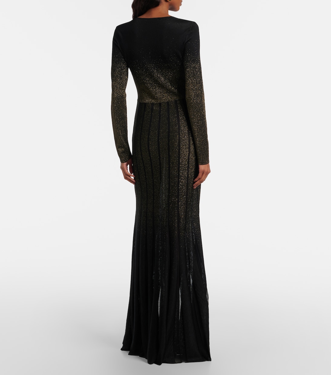 Glitter pleated gown | Roberto Cavalli