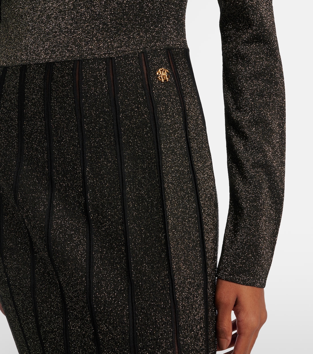 Glitter pleated gown | Roberto Cavalli