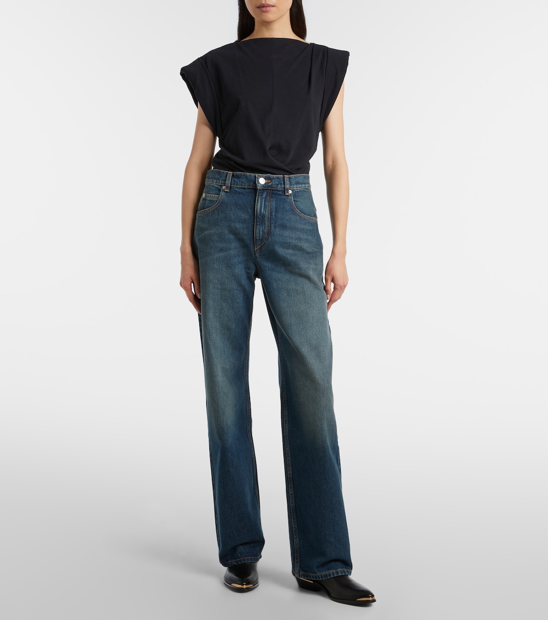 Dromie mid-rise straight jeans | Isabel Marant