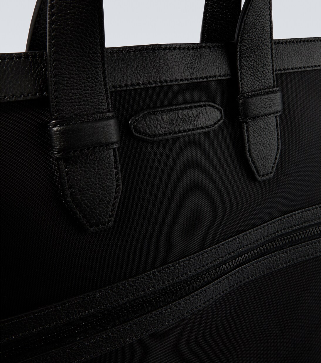 Leather-trimmed garment bag | Brioni