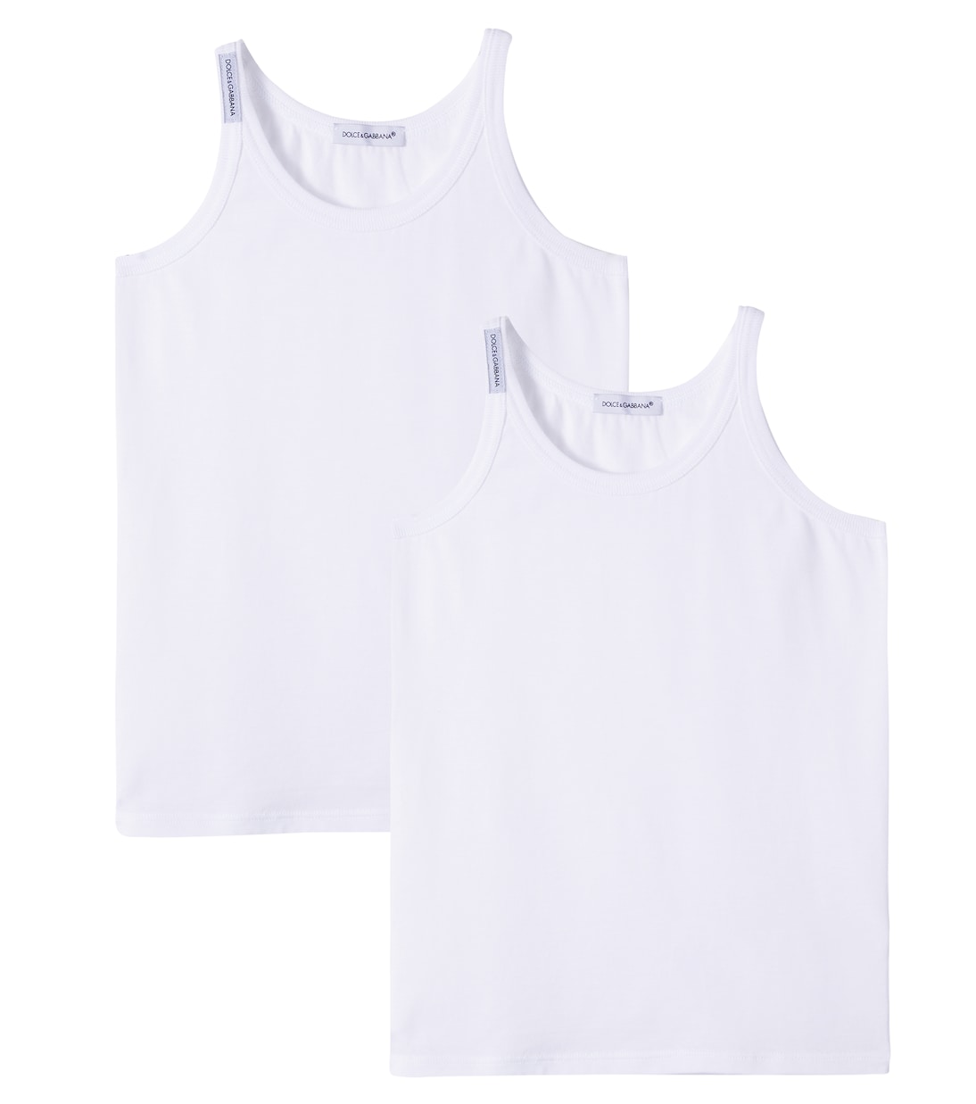Set of 2 cotton jersey tank tops | Dolce&Gabbana Kids
