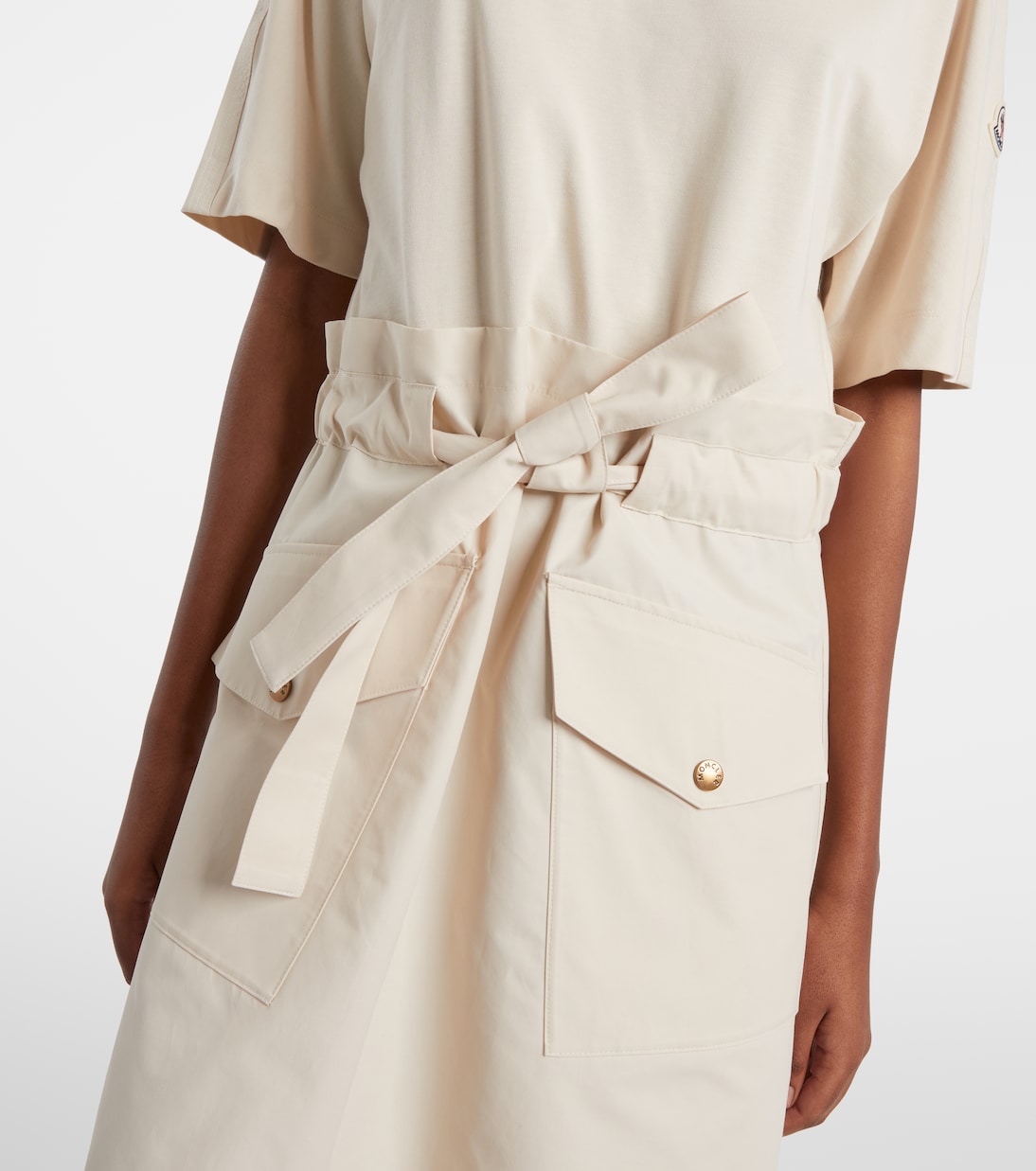 Abito corto in jersey di misto cotone | Moncler