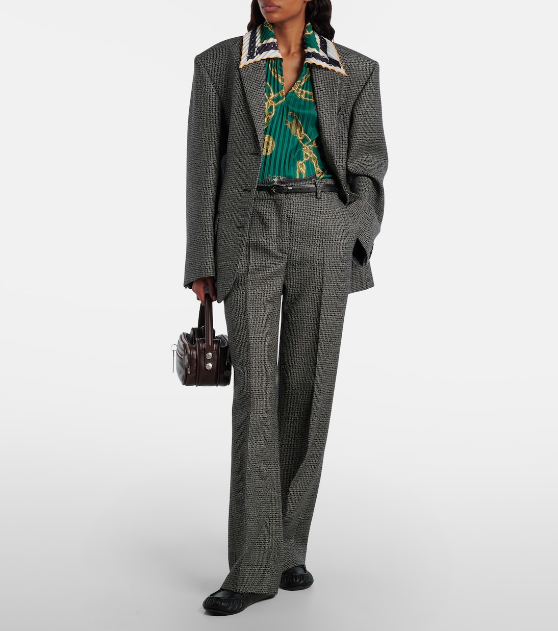 Houndstooth wool suit jacket | Acne Studios