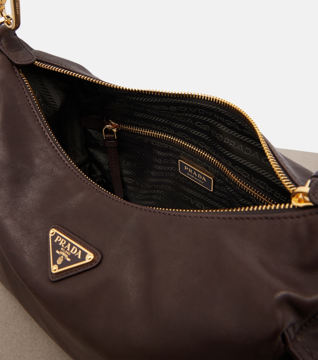 Prada Explore Large leather shoulder bag | Prada