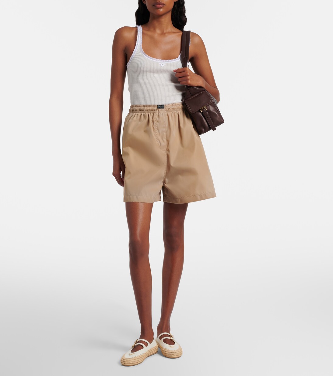 Prada Explore Large leather shoulder bag | Prada