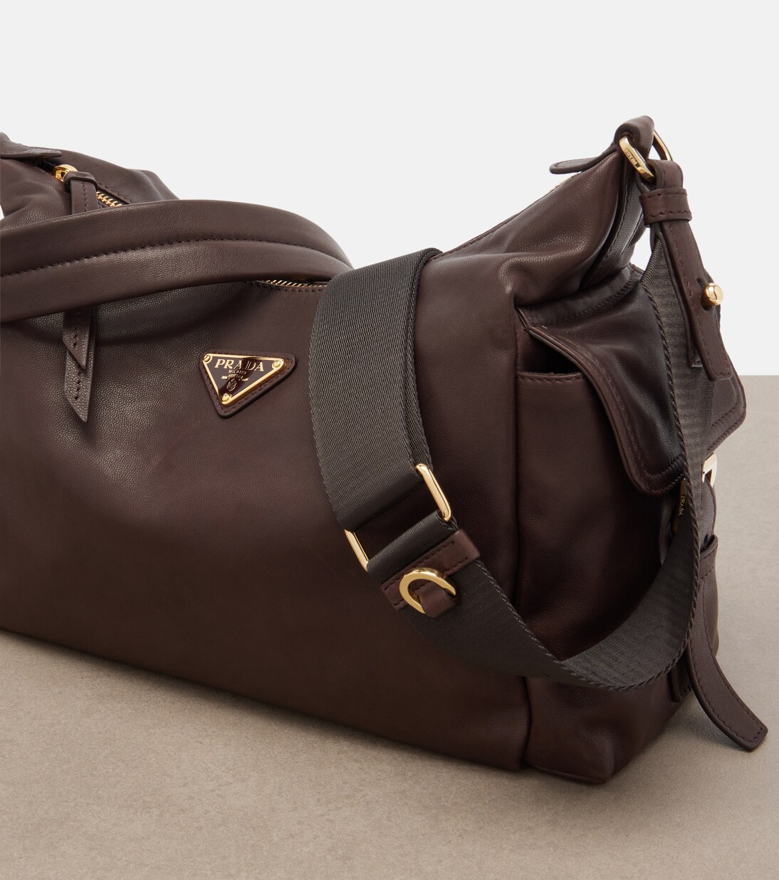 Prada Explore Large leather shoulder bag | Prada