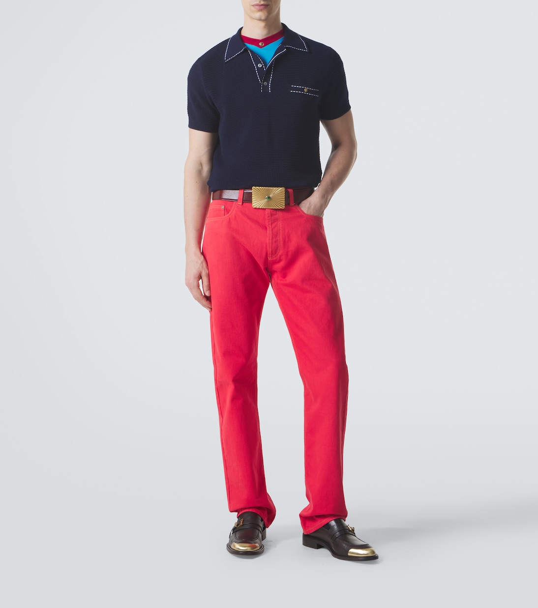 Polopullover aus Baumwolle | Versace