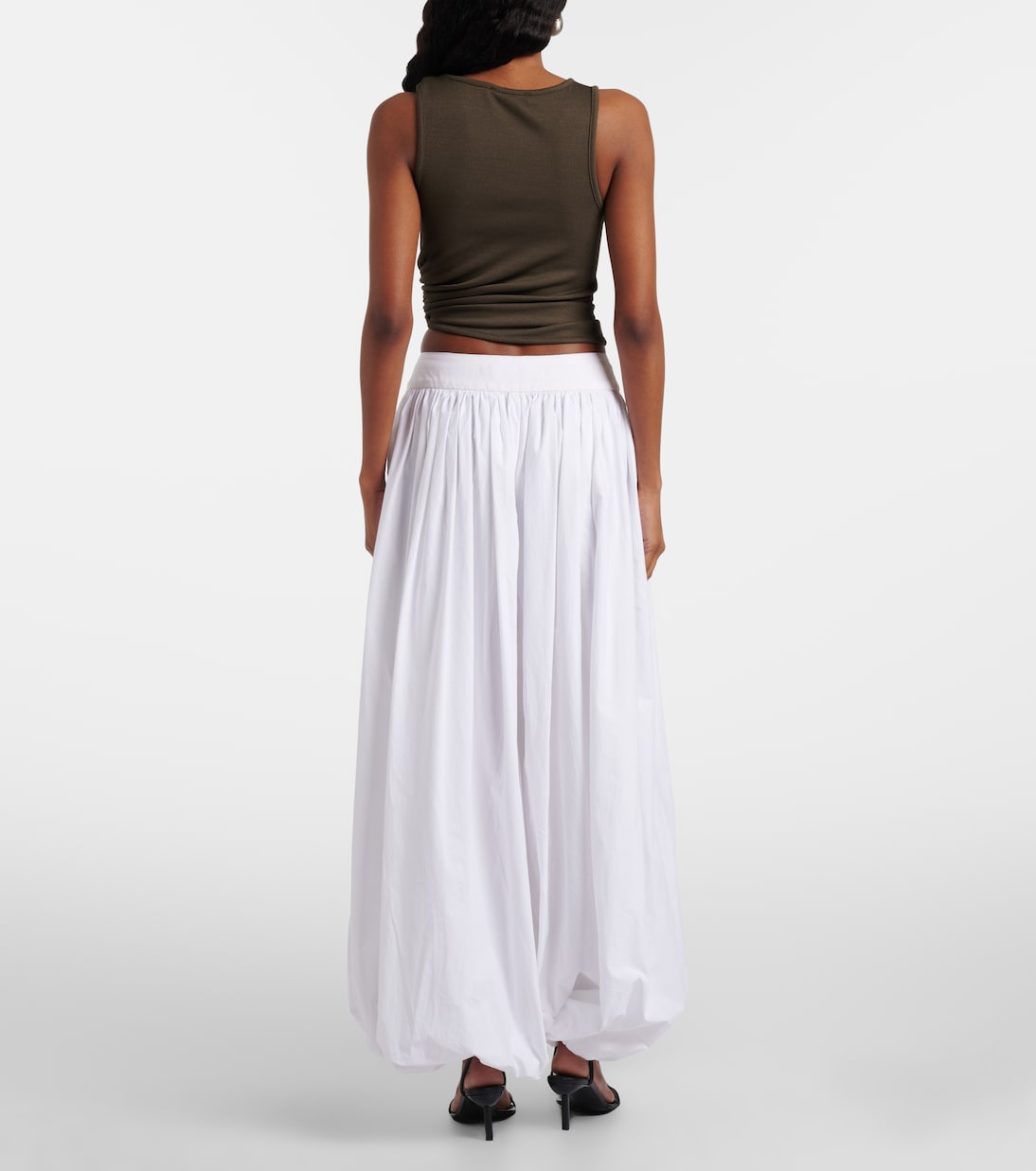 Pantaloni balloon in popeline di cotone | Christopher Esber