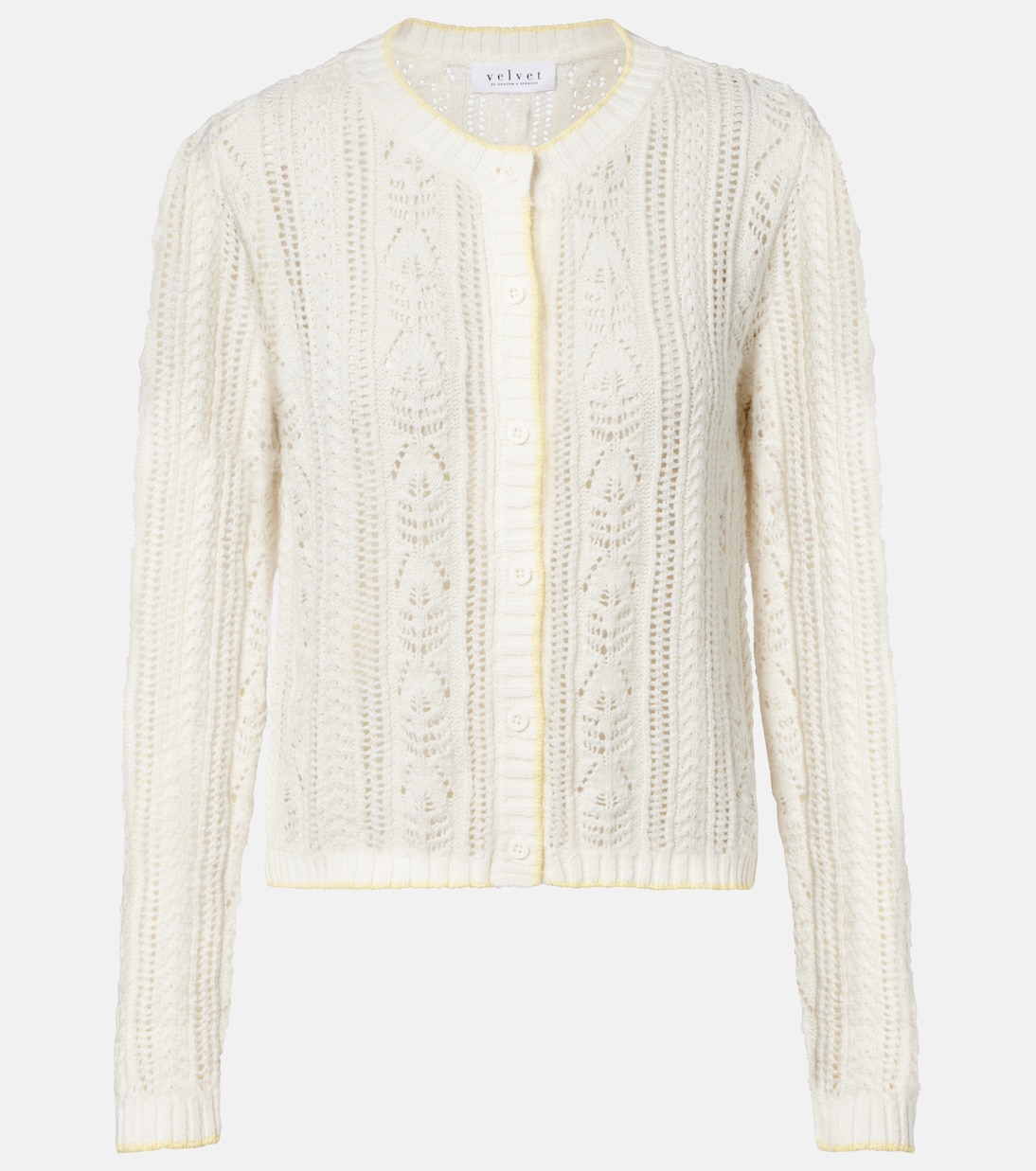 Cardigan Daisy aus Pointelle-Strick | Velvet