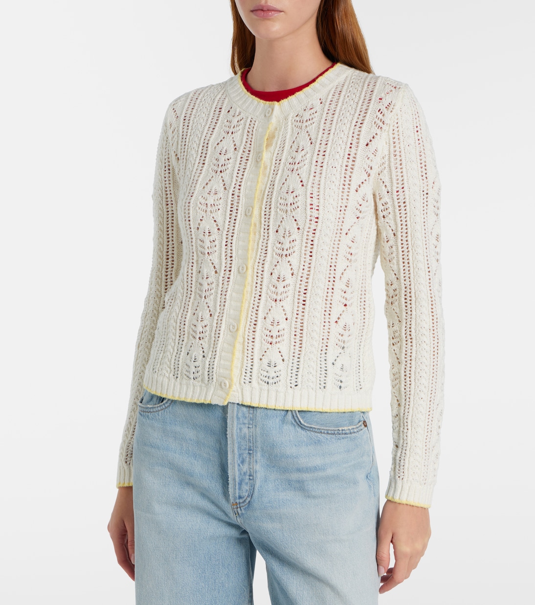 Cardigan Daisy aus Pointelle-Strick | Velvet