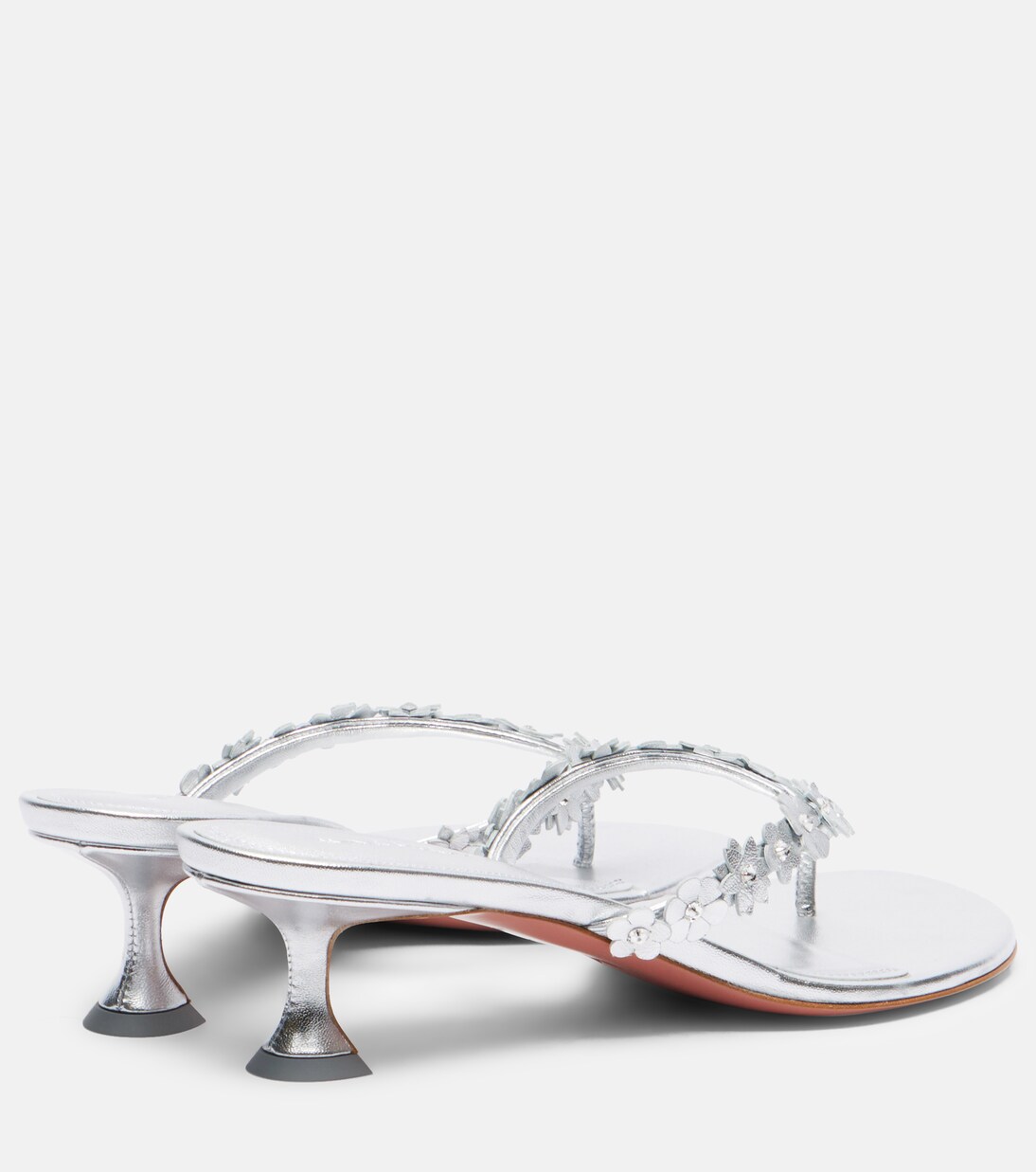 Janis embellished leather thong sandals | Amina Muaddi