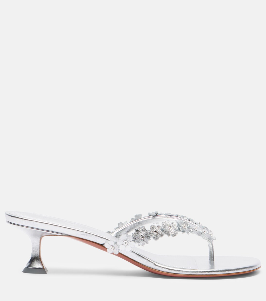 Janis embellished leather thong sandals | Amina Muaddi