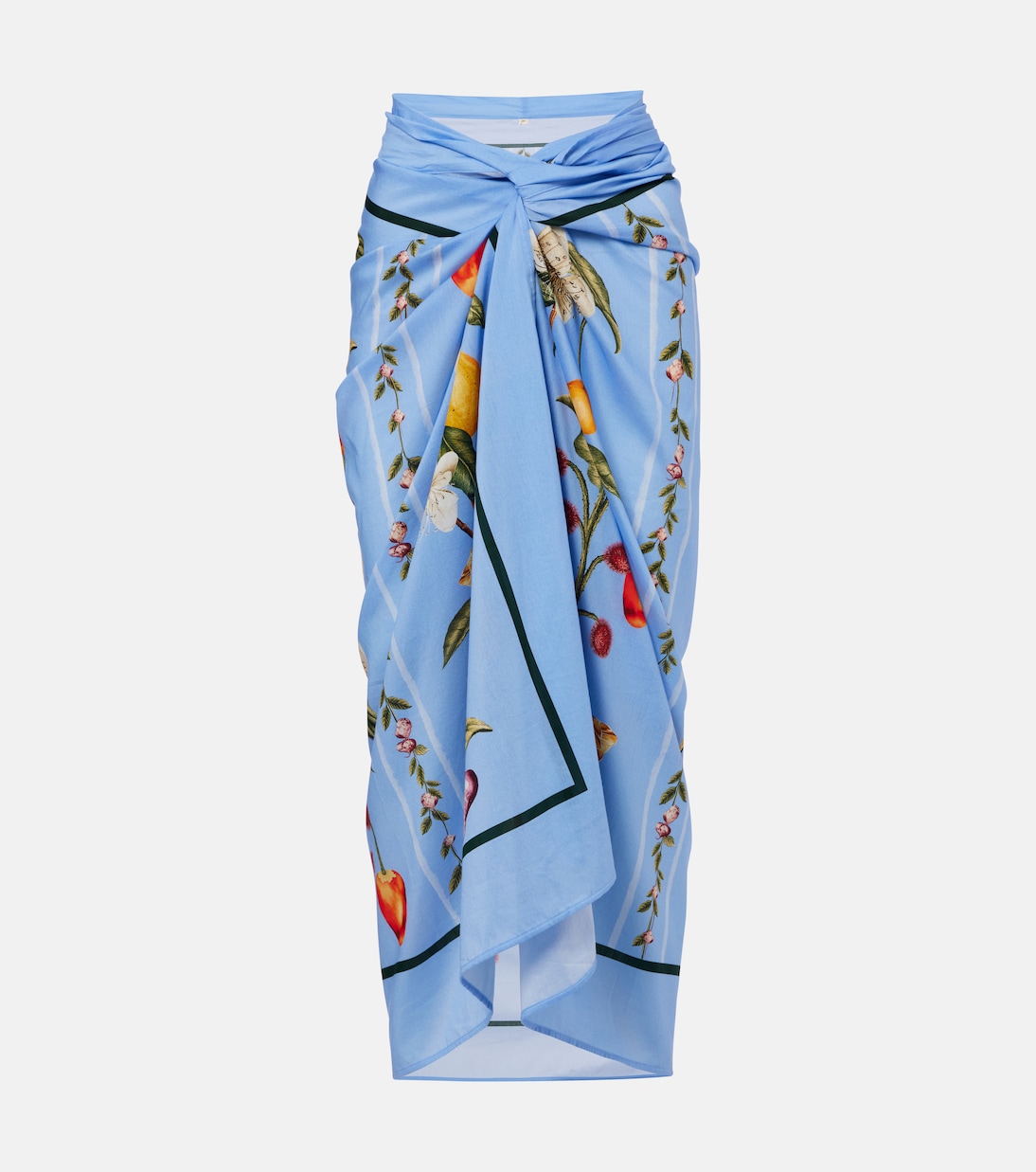 Pareo Lavanda de algodón y seda estampado | Agua by Agua Bendita