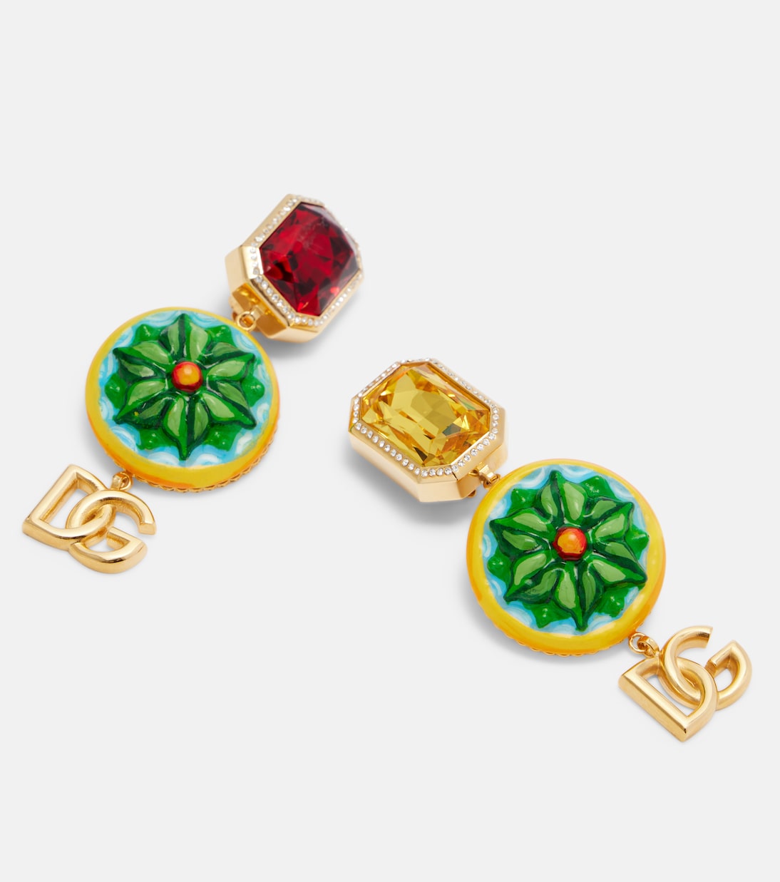 DG embellished clip-on earrings | Dolce&Gabbana