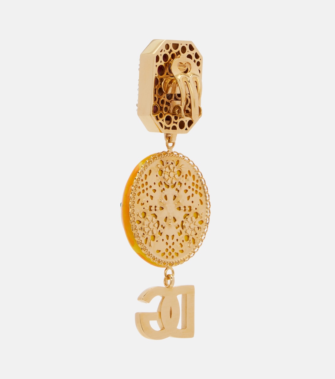 DG embellished clip-on earrings | Dolce&Gabbana