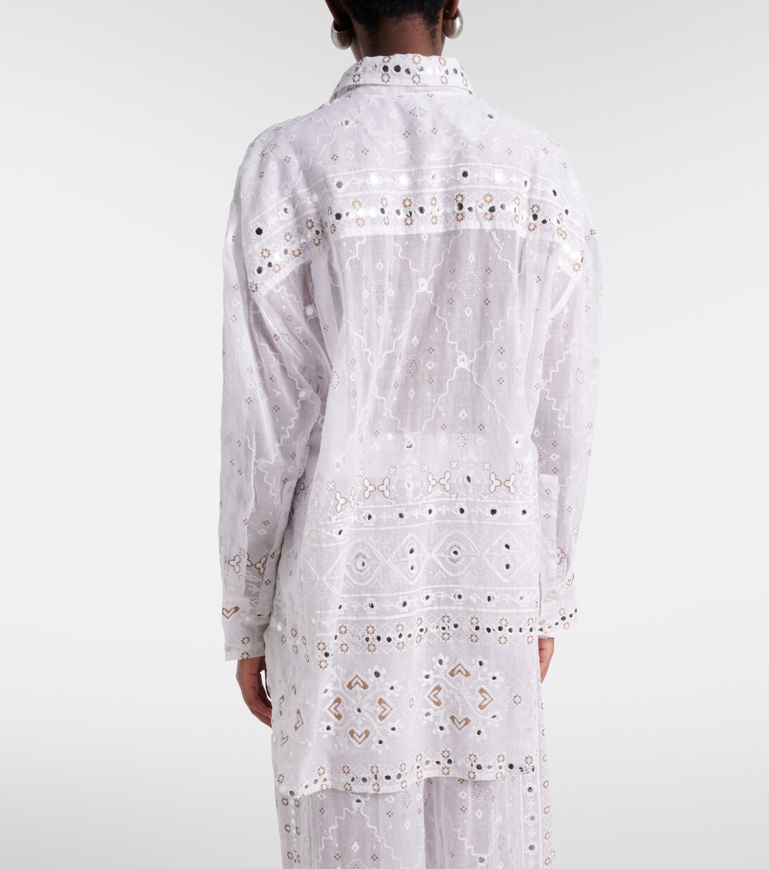 Embellished cotton shirt | Juliet Dunn