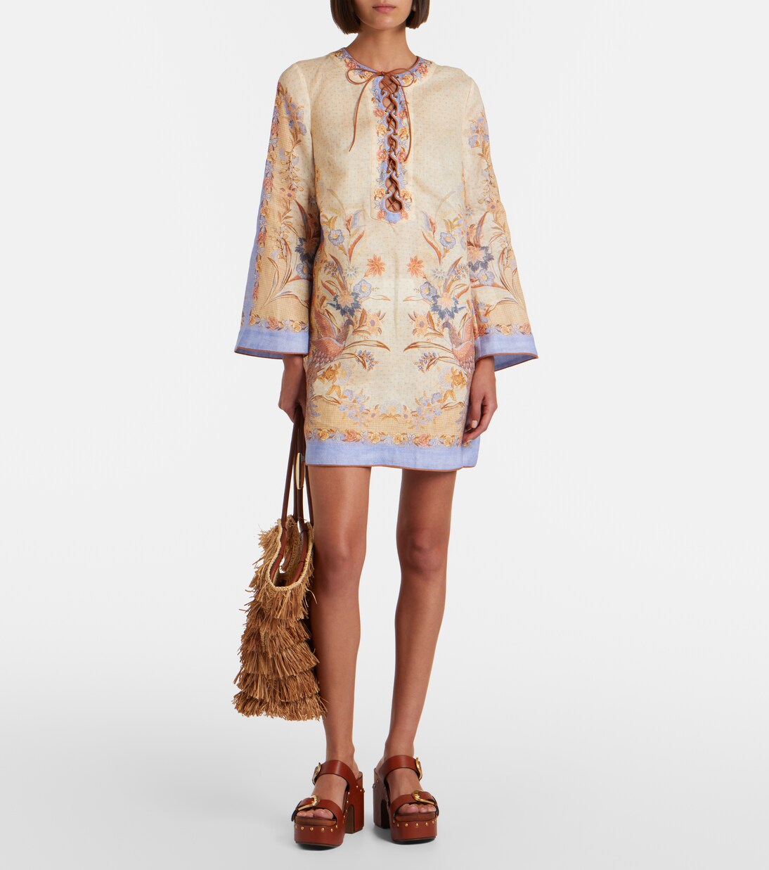 Indra floral linen tunic | Zimmermann