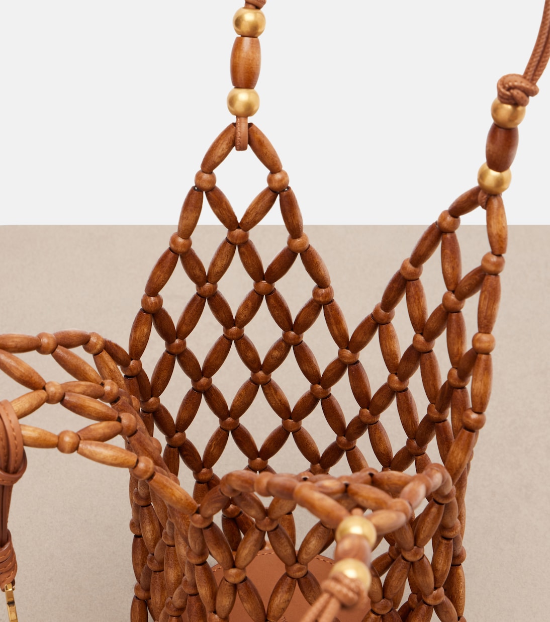 Cassandre Mini wood bucket bag | Saint Laurent