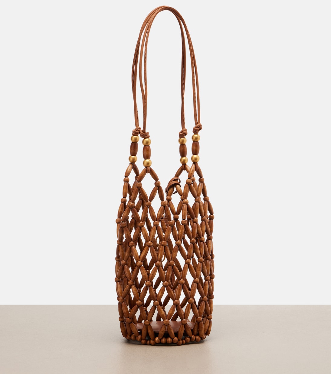 Cassandre Mini wood bucket bag | Saint Laurent