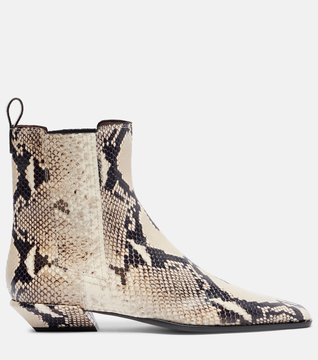 Bettina snake-print ankle boots | Paris Texas