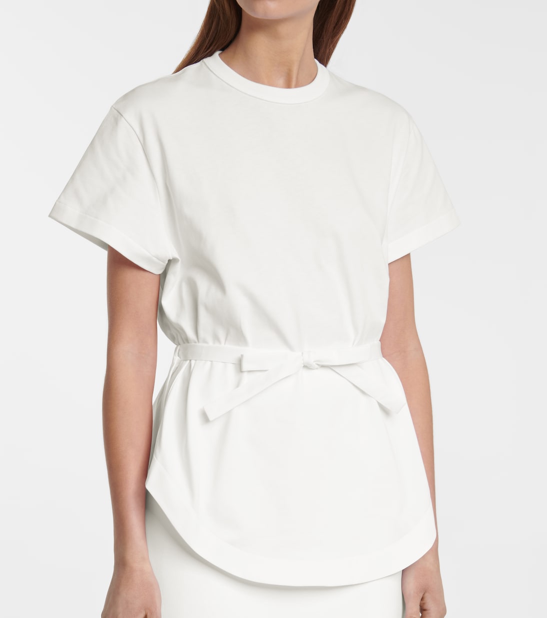 Peplum cotton T-shirt | Alaïa