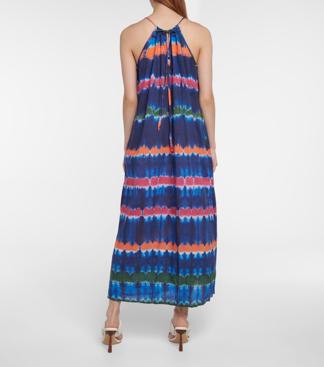 Robe longue Valda en coton rayé | Velvet