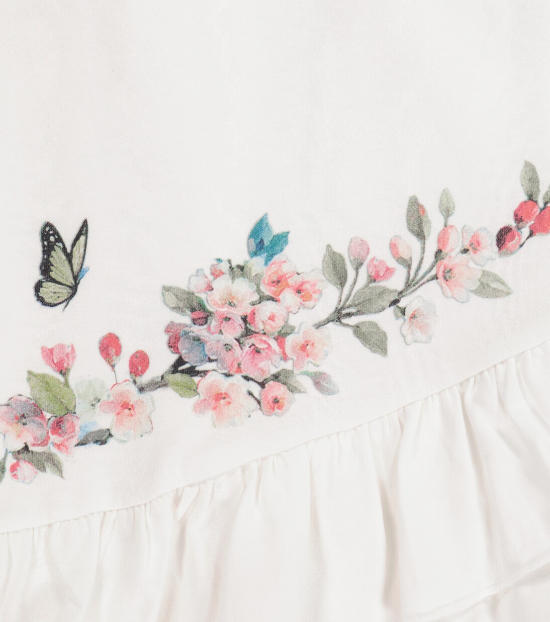 Printed cotton jersey top | Monnalisa