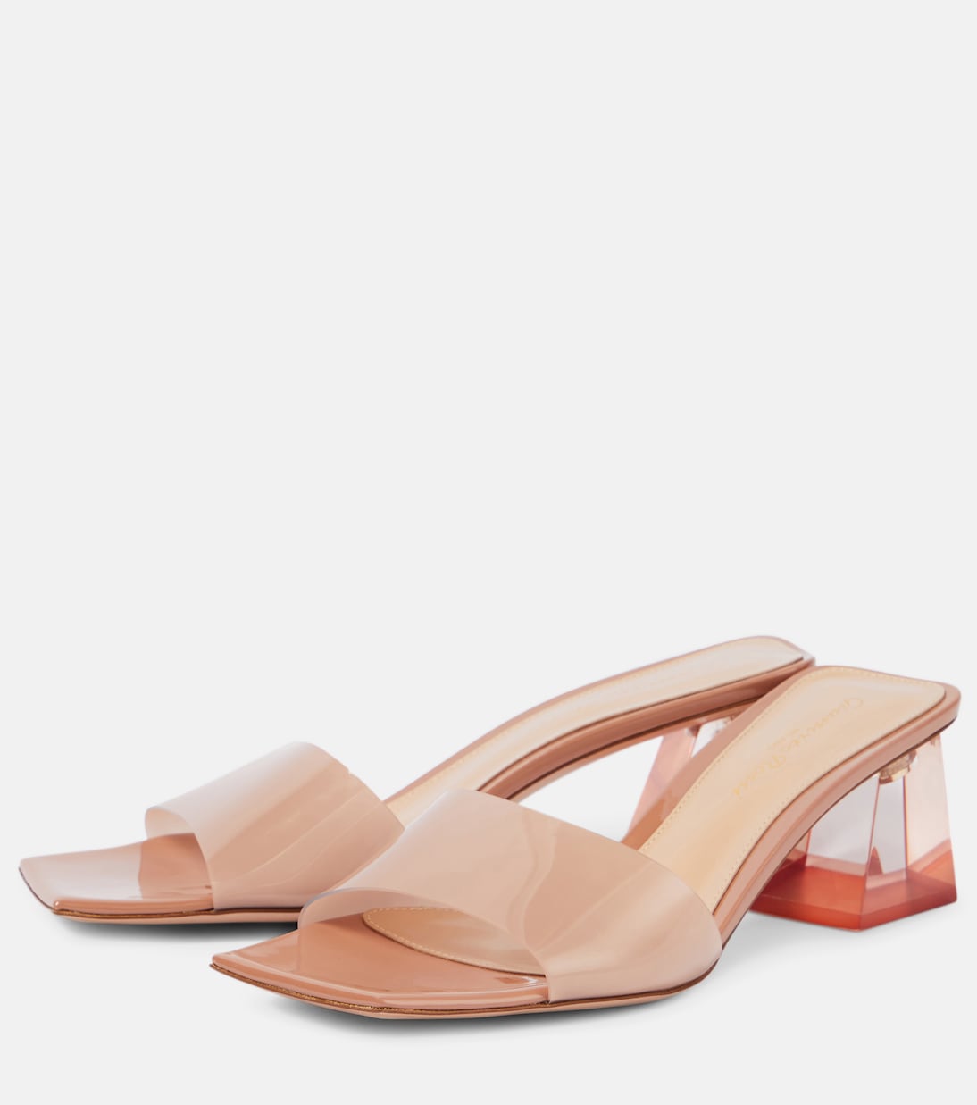 Pantoletten Cosmic 55 mit Lackleder | Gianvito Rossi