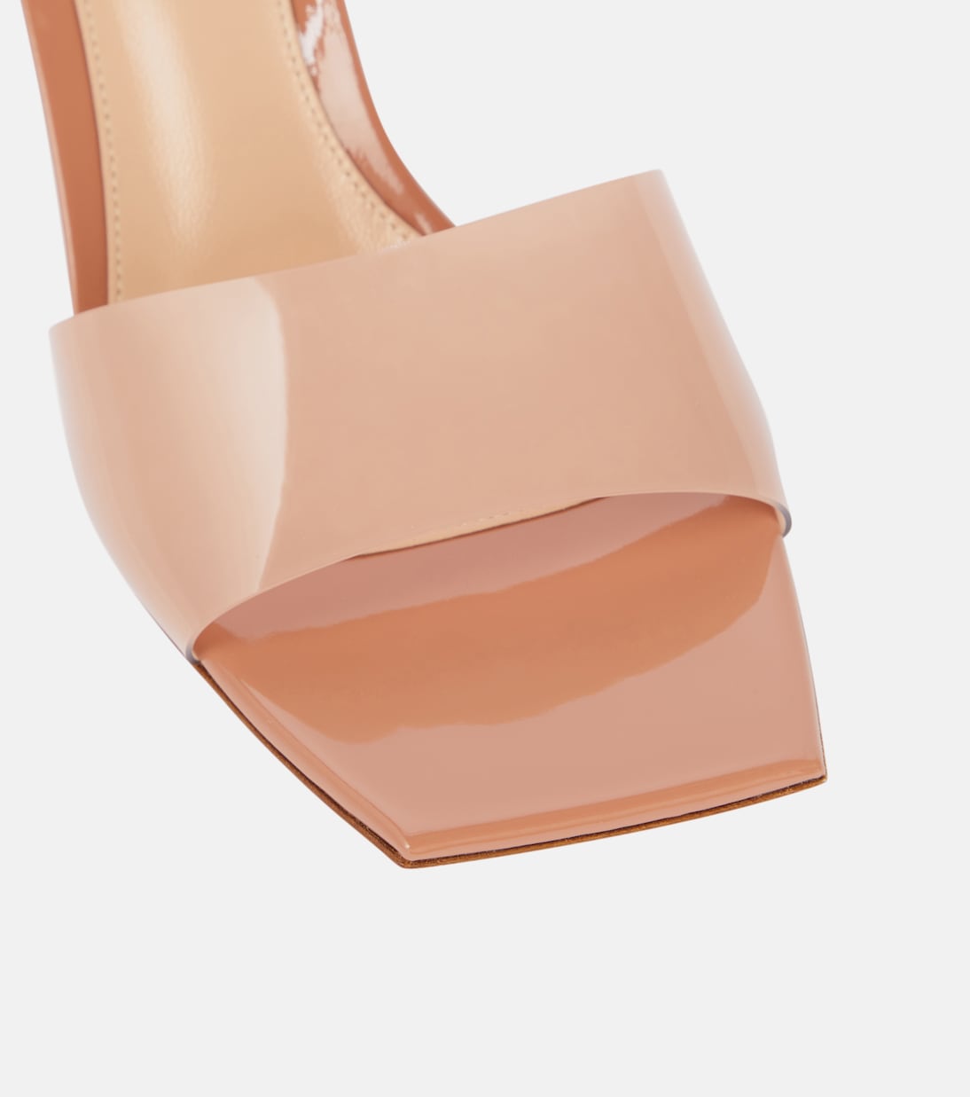 Pantoletten Cosmic 55 mit Lackleder | Gianvito Rossi