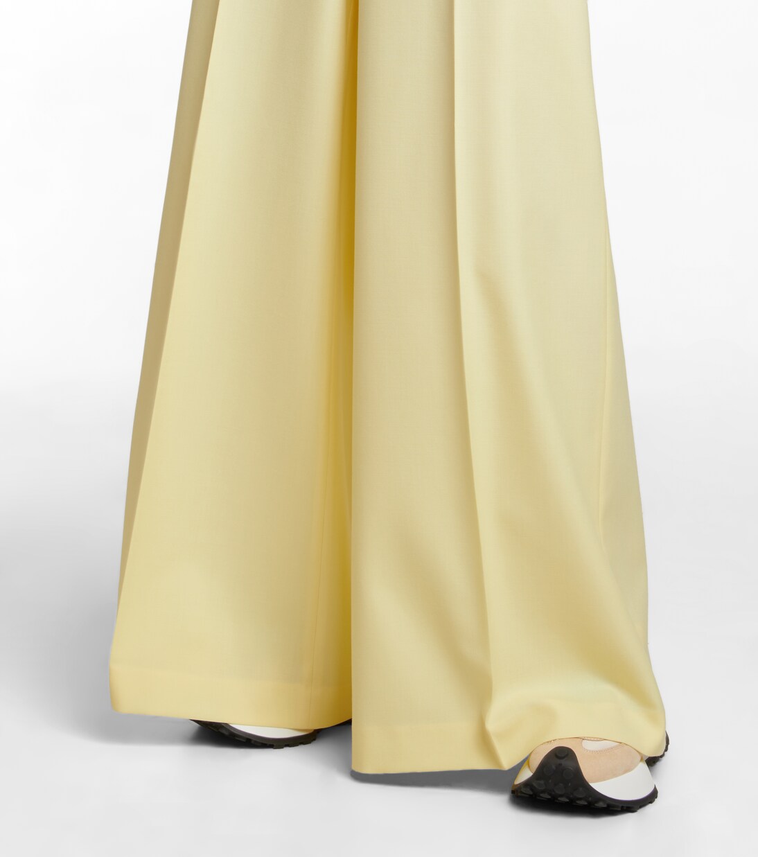 Pantalon ample à taille haute en laine | Stella McCartney