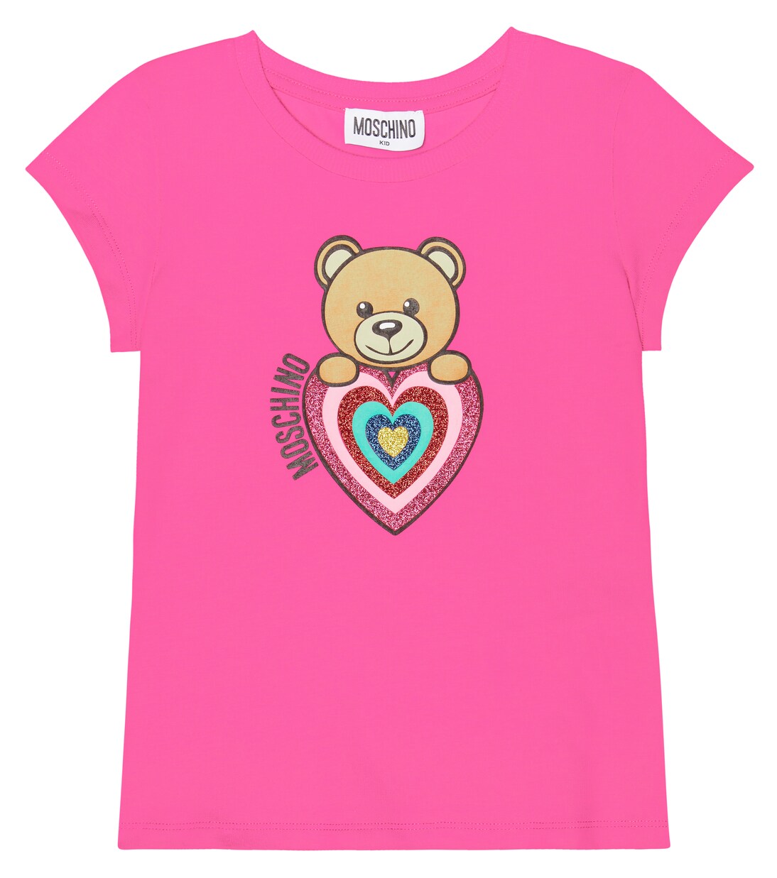 Glitter logo printed T-shirt | Moschino Kids