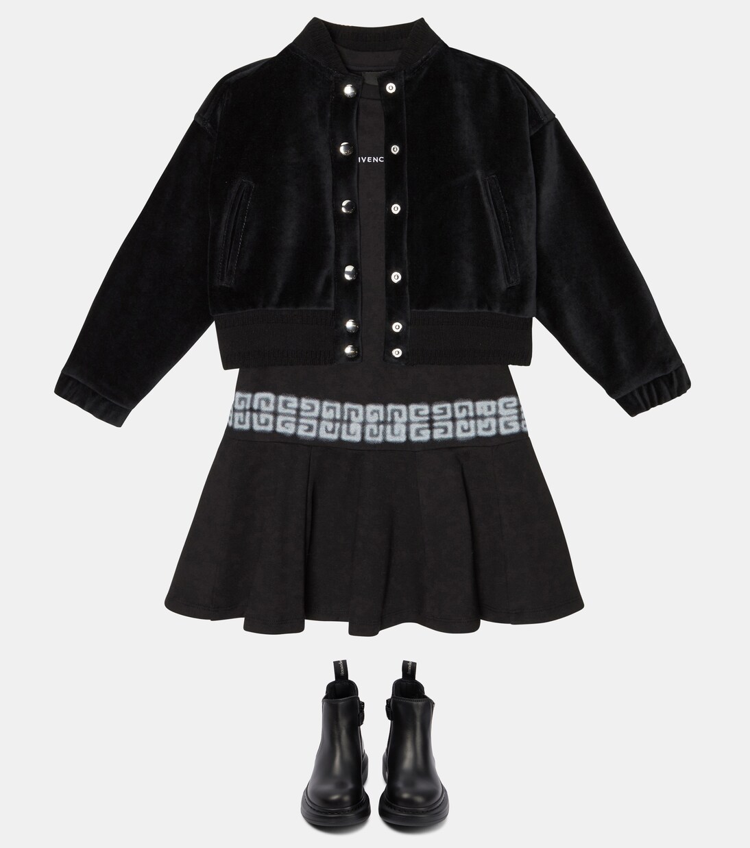 Velvet cardigan | Givenchy Kids