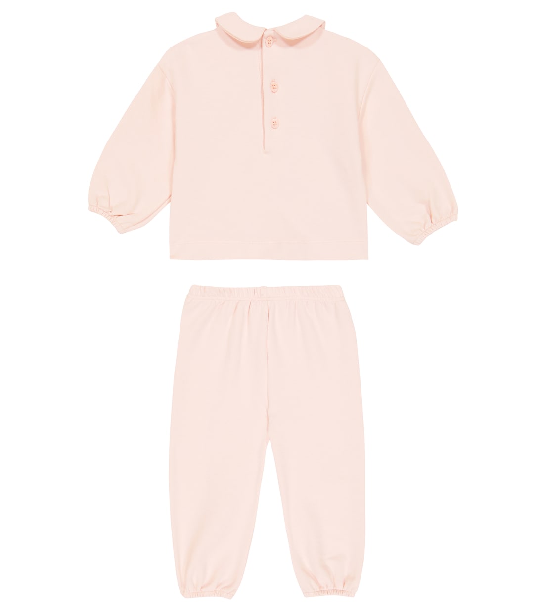 婴幼儿 — 棉质混纺运动衫与运动裤套装 | Il Gufo