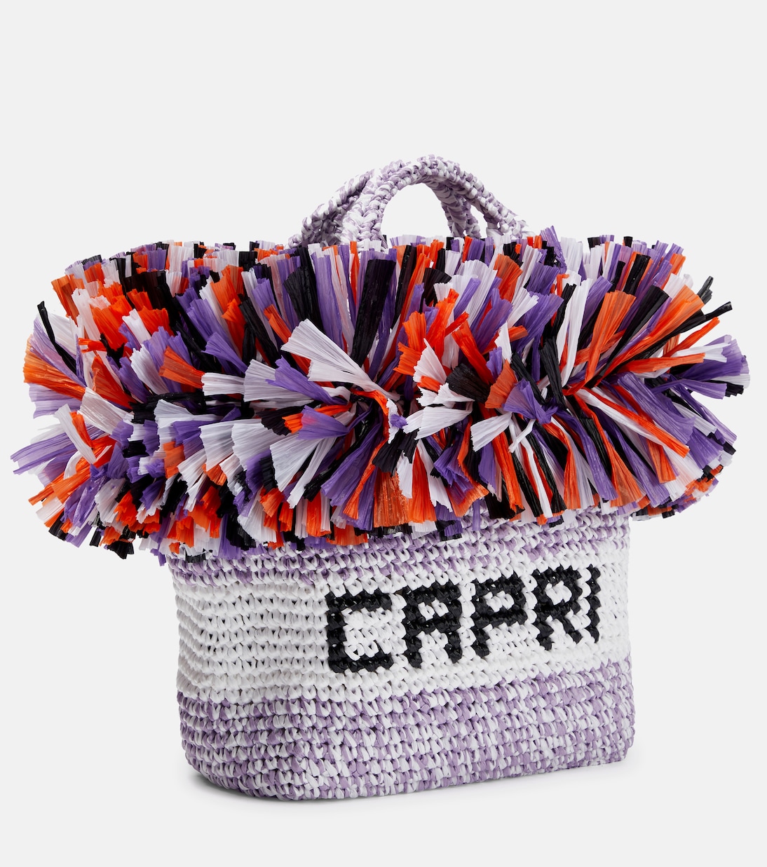 Logo Small raffia-trimmed tote | Pucci
