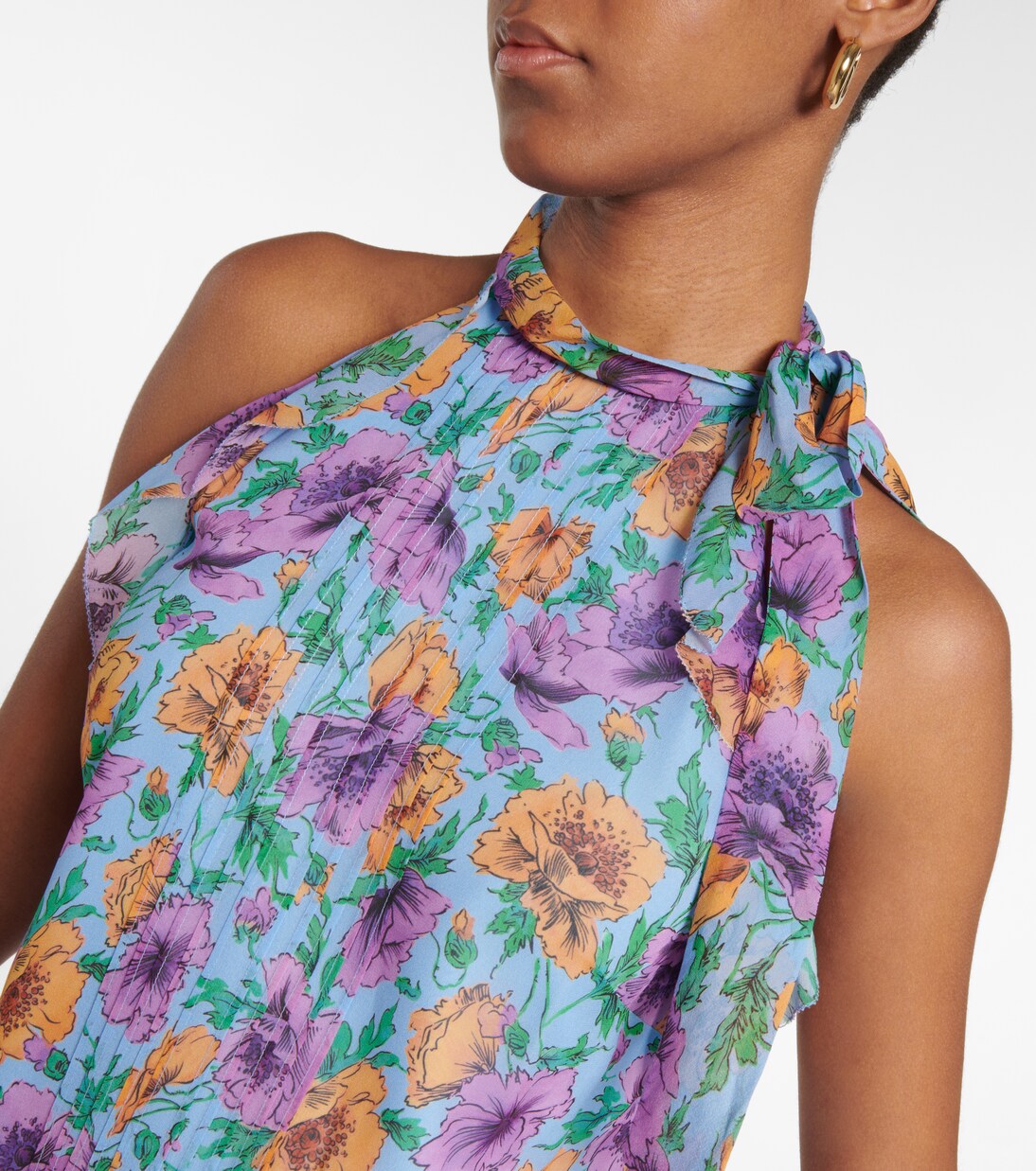 Dali floral silk top | Veronica Beard