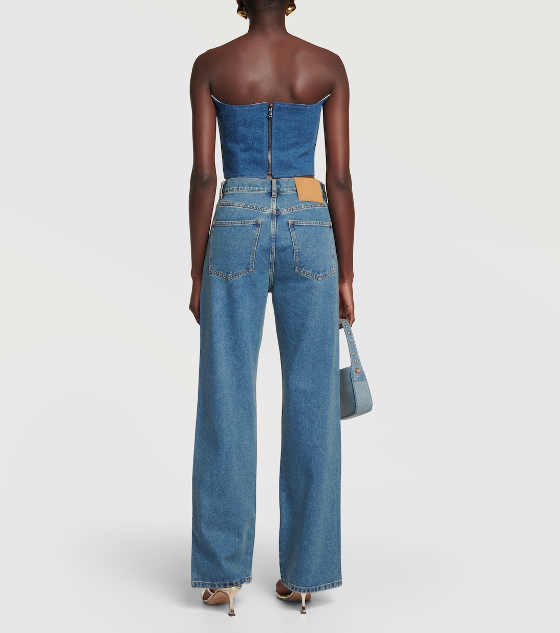 Bustier-Top aus Denim | Giuseppe di Morabito