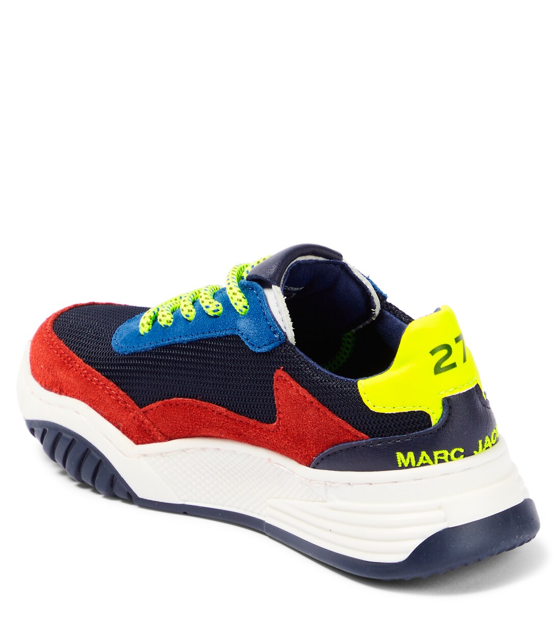 Canvas and suede lace-up sneakers | Marc Jacobs Kids