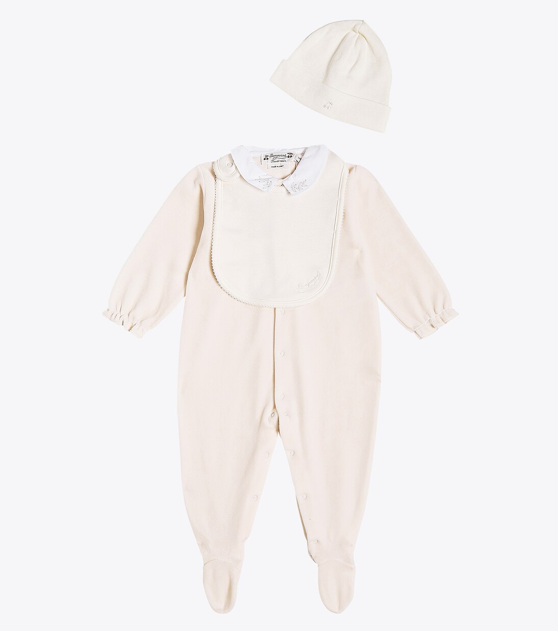 Baby onesie, hat and bib set | Bonpoint