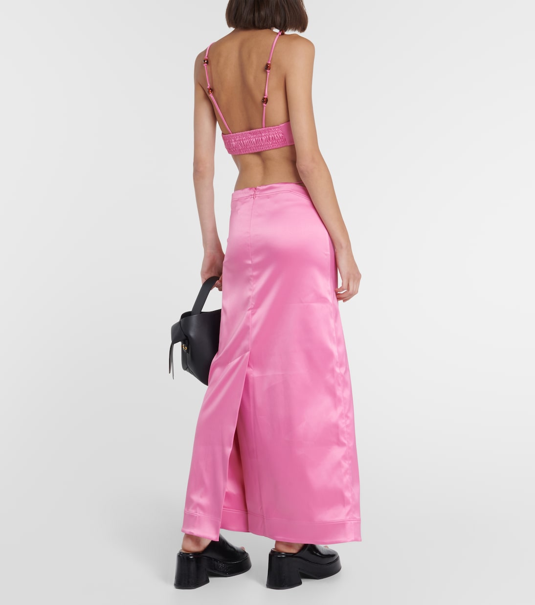 Minirock aus Satin | Ganni