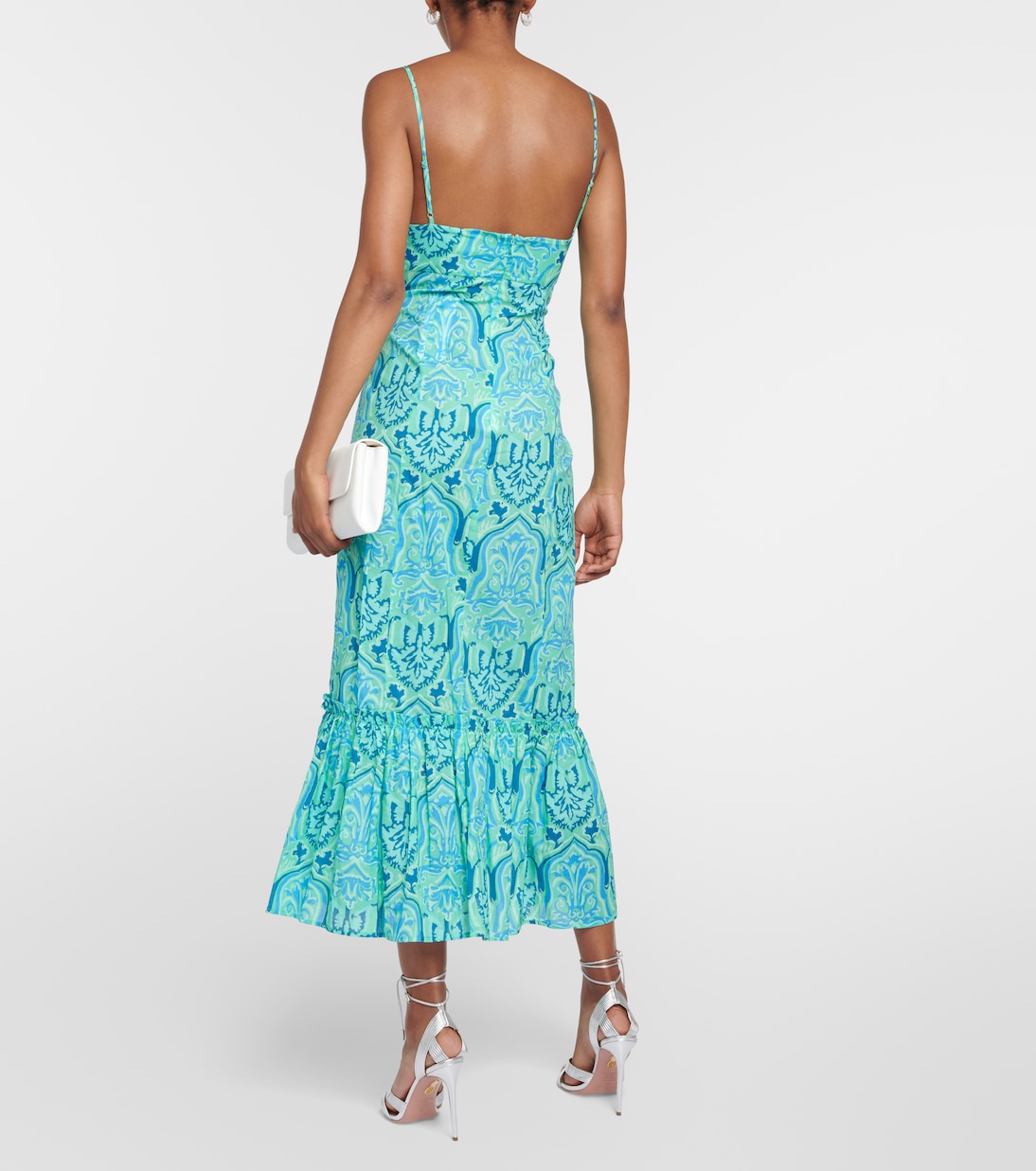 Robe midi Sorcha imprimée en coton | Rixo