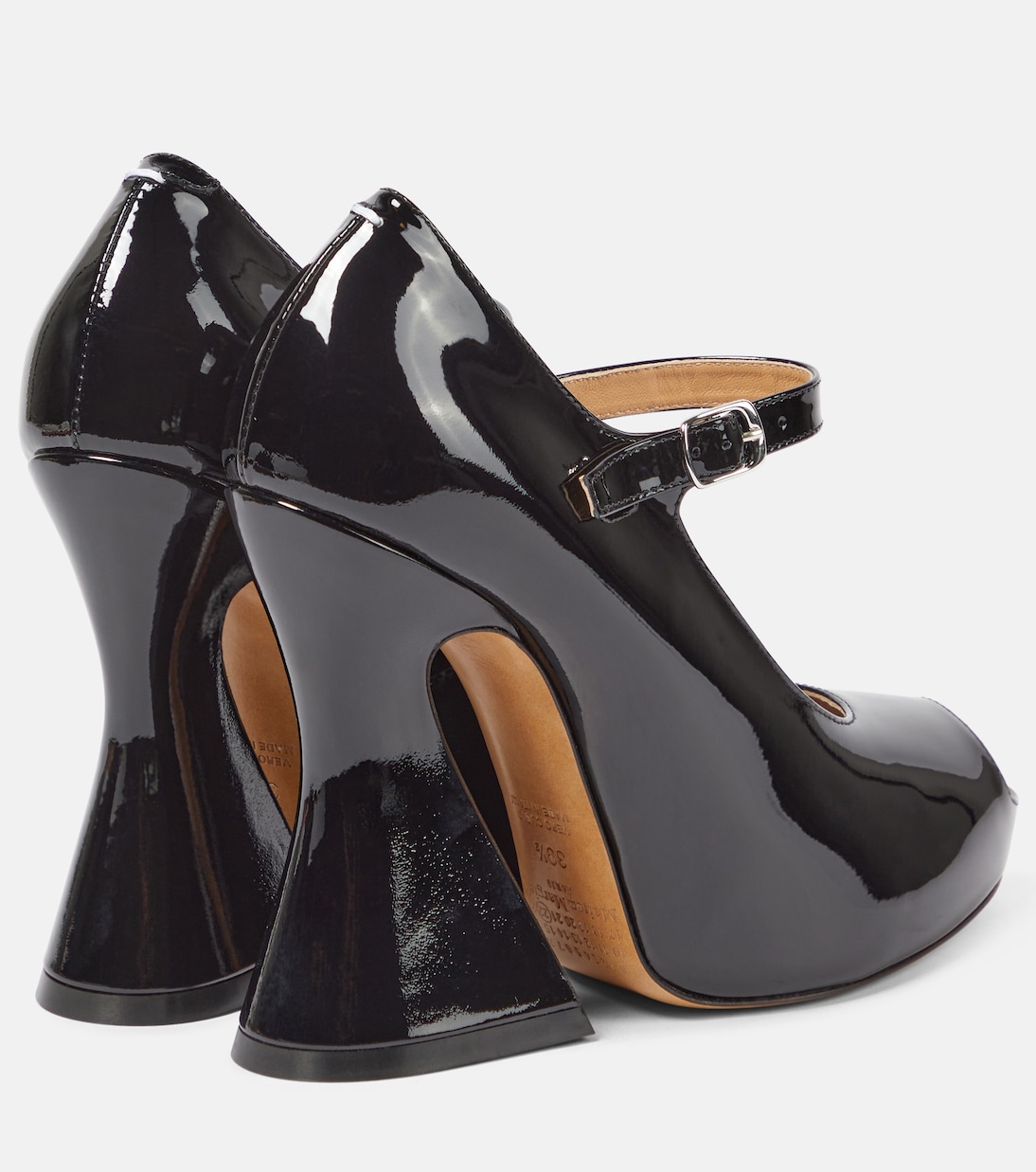 Peeptoe-Pumps aus Lackleder | Maison Margiela