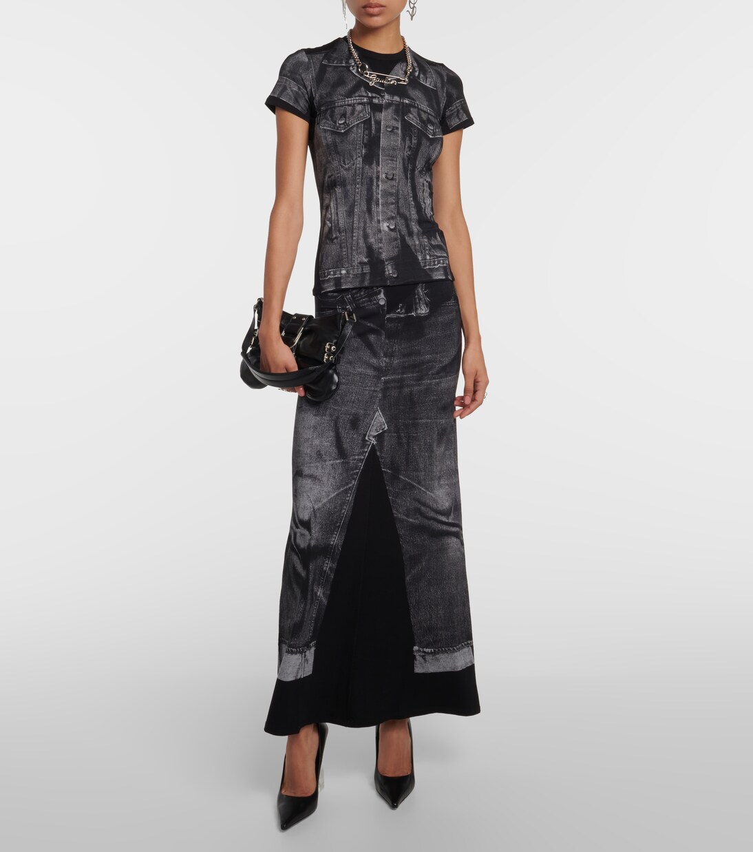 Gonna lunga in jersey | Jean Paul Gaultier