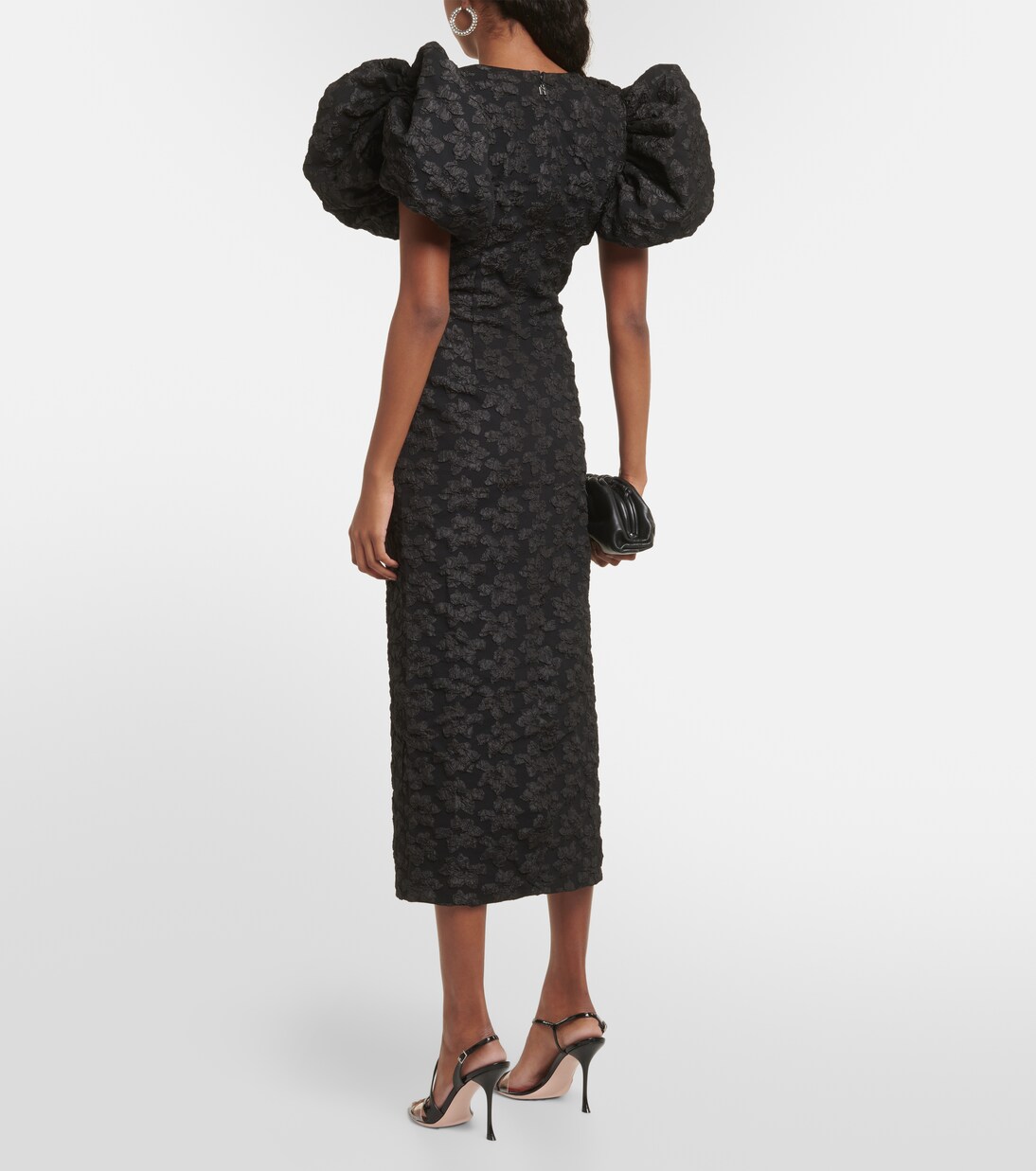 Robe midi en jacquard | Rotate