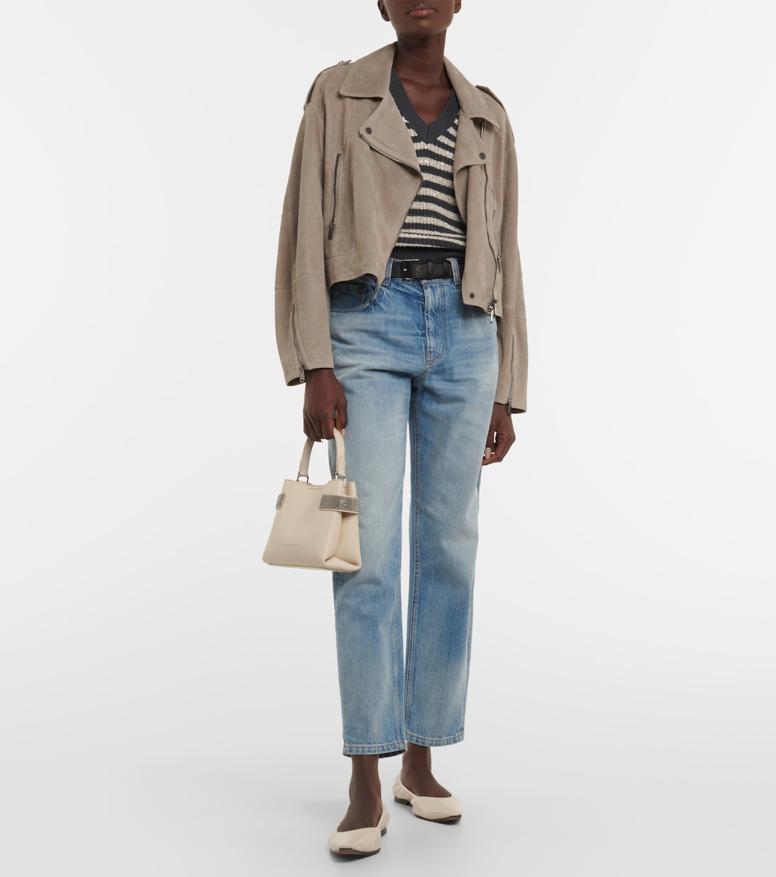 Leather ballet flats | Brunello Cucinelli