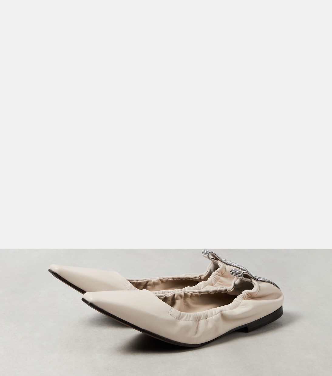 Leather ballet flats | Brunello Cucinelli