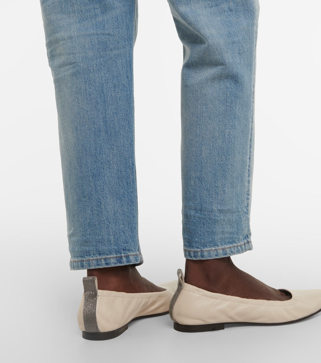 Leather ballet flats | Brunello Cucinelli