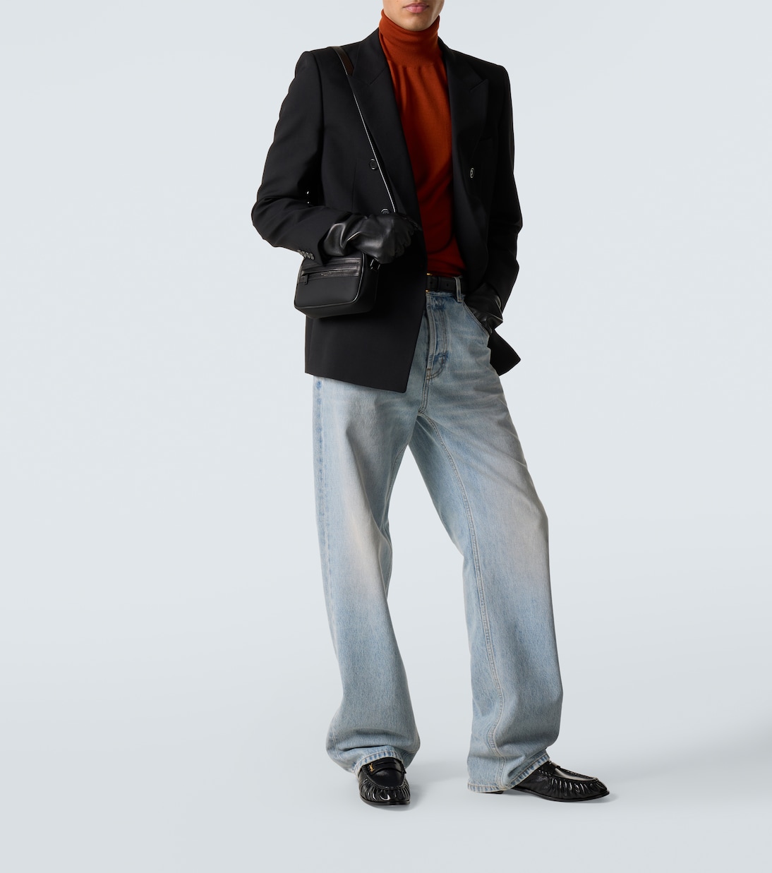 Le Loafer leather penny loafers | Saint Laurent