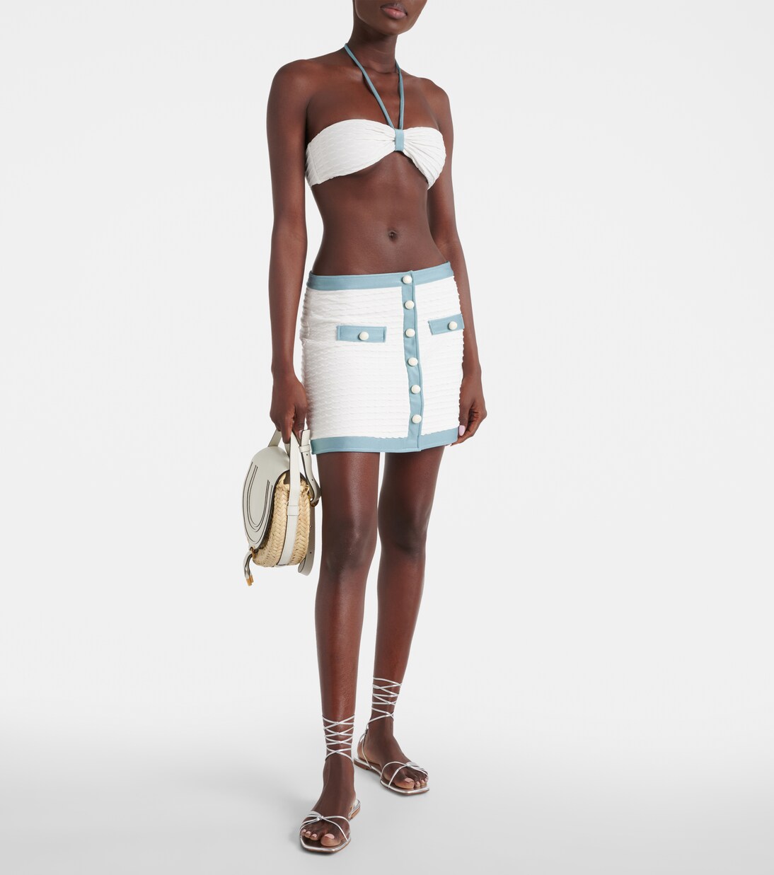 Minifalda en jacquard | Adriana Degreas